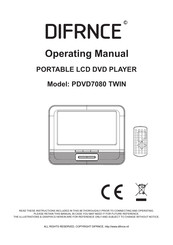 Difrnce PDVD7080 TWIN Operating Manual