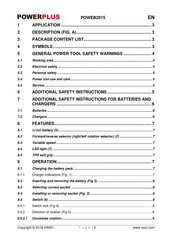 VARO POWERPLUS POWEB2015 Manual