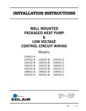 Bard J24H2-A Installation Instructions Manual