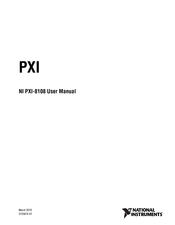 Ni PXI-8108 User Manual