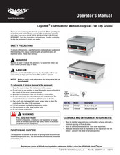 Vollrath Cayenne FTA1036 Operator's Manual