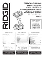 RIDGID R860372 Operator's Manual