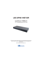 Broadata Communications Link Bridge LBC-SPH8-1H7B-EIR User Manual