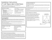 GE PT7800DHWW Installation Instructions Manual