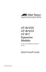 Allied Telesis AT-B17 Quick Install Manual