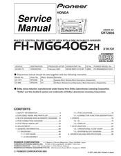 Pioneer FH-MG6406ZH Q1 Service Manual