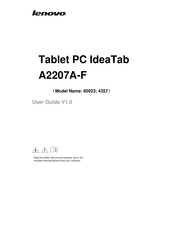 Lenovo IdeaTab A2207A-F User Manual