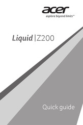 Acer Liquid Z200 Quick Manual