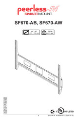 peerless-AV SmartMount SF670-AB Installation Manual