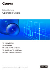 Canon 013803299946 Operation Manual