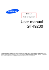Samsung GT-I9200 User Manual