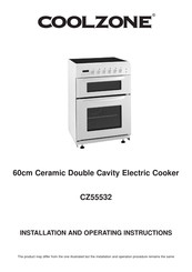 Coolzone CZ55532 Installation And Operating Instructions Manual