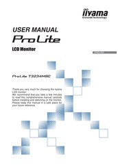 Iiyama ProLite T3234MSC User Manual