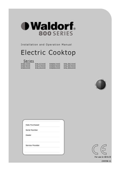 Waldorf RN8203E-B Installation And Operation Manual