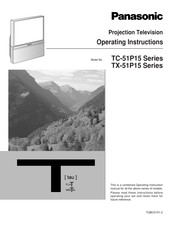 Panasonic TC-51P15G Operating Instructions Manual