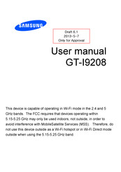 Samsung GT-I9208 User Manual
