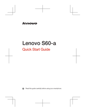 Lenovo S60 Quick Start Manual