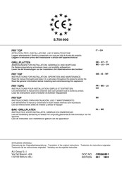 AFG FTLEC93Q Instructions For Installation Manual