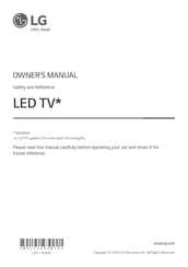 LG 60UN7100PVA.AFB Owner's Manual