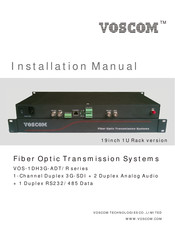 Voscom VOS-1DH3G-ADST Installation Manual