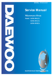 DAEWOO ELECTRONICS KOR-181H2A Service Manual