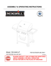 Nexgrill 720-0440-LP Assembly & Operating Instructions