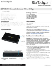 StarTech.com S251BU31REM Quick Start Manual