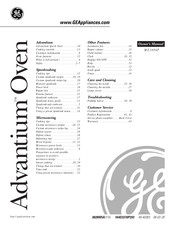 GE Advantium MZ-1694P Owner's Manual