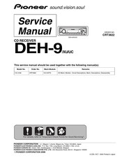 Pioneer DEH-9/XU Service Manual