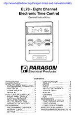 Paragon EL78 General Instructions Manual