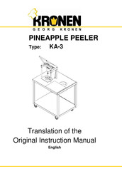Kronen KA-3 Translation Of The Original Instruction Manual