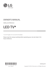 LG 70UN7380PVC.AFF Owner's Manual
