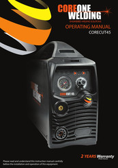 COREONE WELDING CORECUT45 Operating Manual