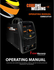 COREONE WELDING CORECUT30i Operating Manual
