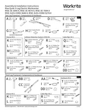 Workrite Ergonomics Rise Quiet RISE-3E-3044-X Assembly/Installation Instructions