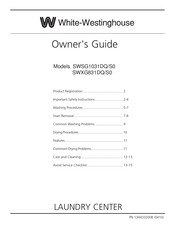 White-Westinghouse SWSG1031DQ/S0 Owner's Manual