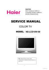 Haier NS-LCD19W-09 Service Manual