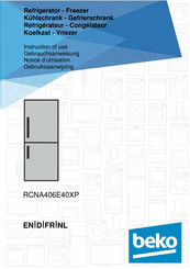 Beko RCNA406E40XP Instructions For Use Manual