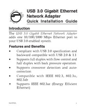 SIIG JU-NE0411-S1 Quick Installation Manual