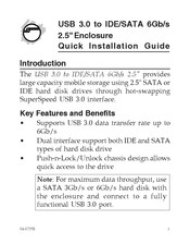 SIIG JU-SA0H11-S1 Quick Installation Manual