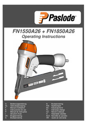 Paslode FN1850A26 Operating Instructions Manual