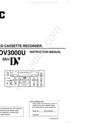 JVC Mini DV DV3000U Instruction Manual