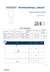 Monzana Cahaya MZNLC2 Manual