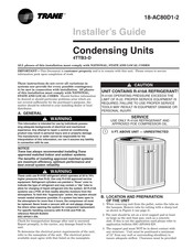 Trane 4TTB3048D Installer's Manual
