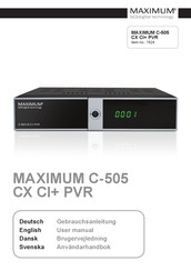 Maximum C-505 User Manual