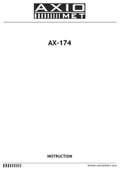 AXIOMET AX-174 Instruction Manual