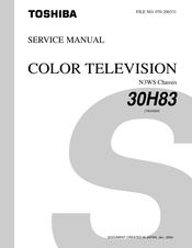 Toshiba 30H83 Service Manual