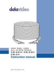 Datavideo CB-24 Instruction Manual