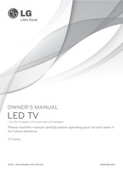 Lg G3 Series Owner's Manual