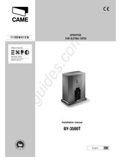 CAME 119BW41EN Installation Manual